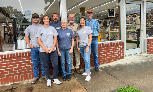 Superior Building Supply staff standing for a group photo.