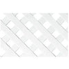 Privacy Lattice, White, 4 x 8-Ft. Sheet