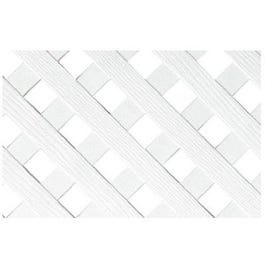Privacy Lattice, White, 4 x 8-Ft. Sheet
