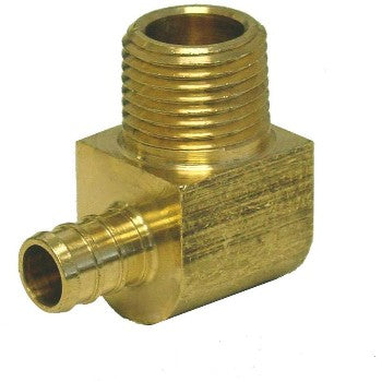 John Frey Co LF6225508089802 1/2 Pex X 1/2 Mip 90 Elbow