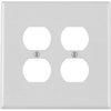 Leviton 001-88116-000 Duplex 2-Gang Receptacle Wall Plate ~ White