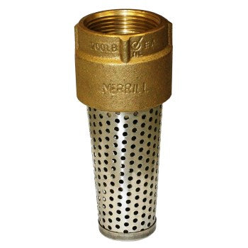 Merrill Mfg FVNL125 Red Brass No Lead Foot Valve ~ 1 1/4