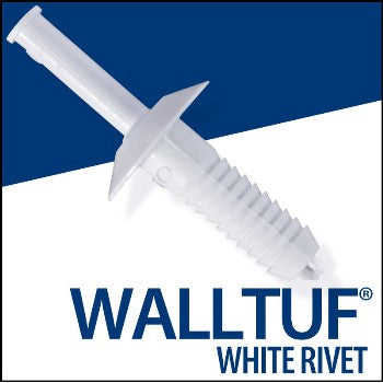 Palram Americas 92593 WallTuf Rivets, White ~ 3/4