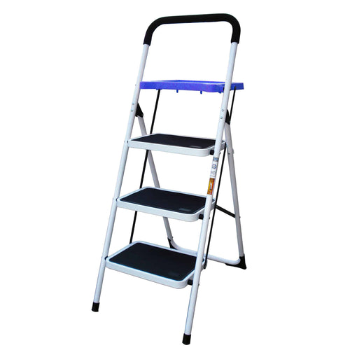 AmeriHome Three Step Ladder With Utility Tray