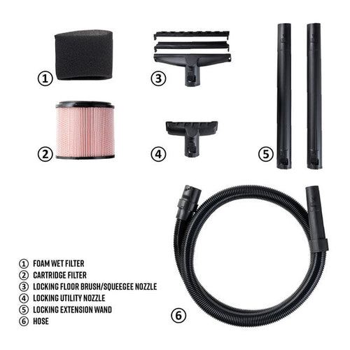 Vacmaster 4 Peak HP Wet/Dry Vacuum VJF608PF 0202