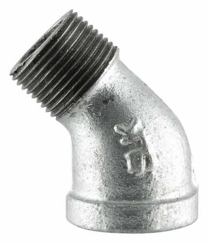 LDR Industries Galvanized 45 Degree Street Elbow 1/4″ 311 SE45-14 – Malleable Fittings