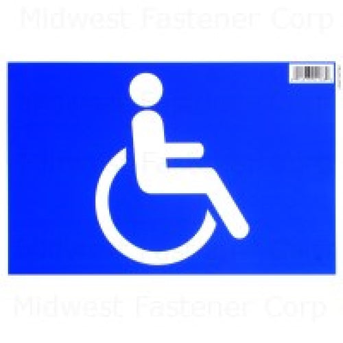 Midwest Fastener Handi Cap Sign Styrene