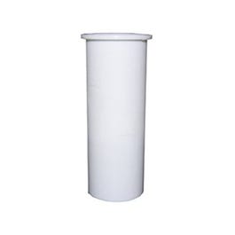Flanged Kitchen Drain Tailpiece, White PVC, 1.5 O.D. x 12-In.